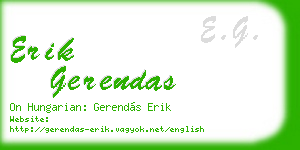 erik gerendas business card